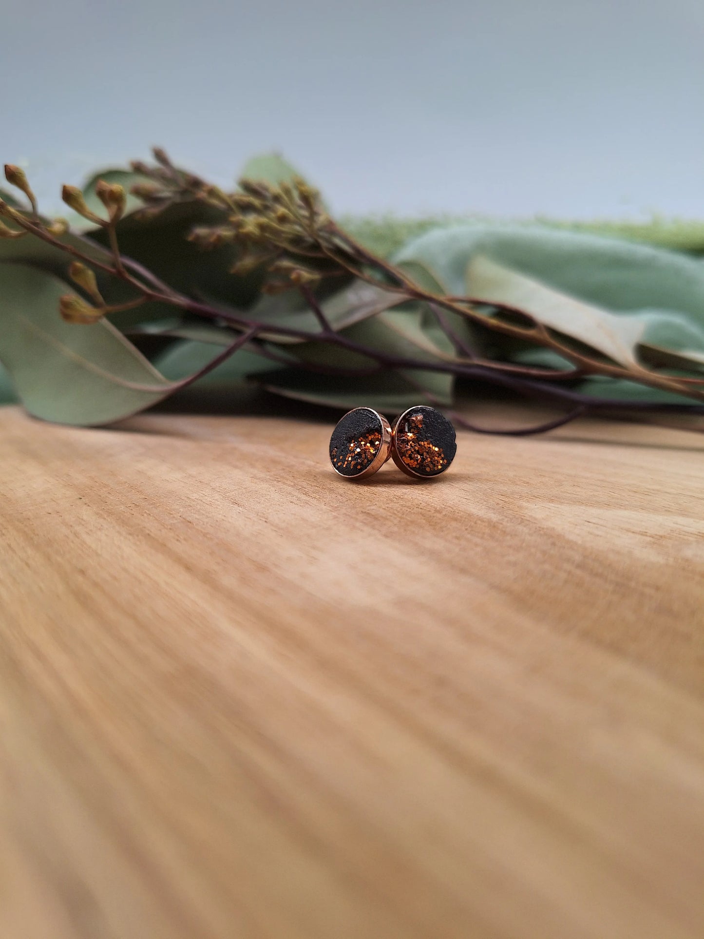Beton-Ohrstecker dark | Roségold-Kupfer | Jetzt online kaufen bei Dogs & Lifestyle
