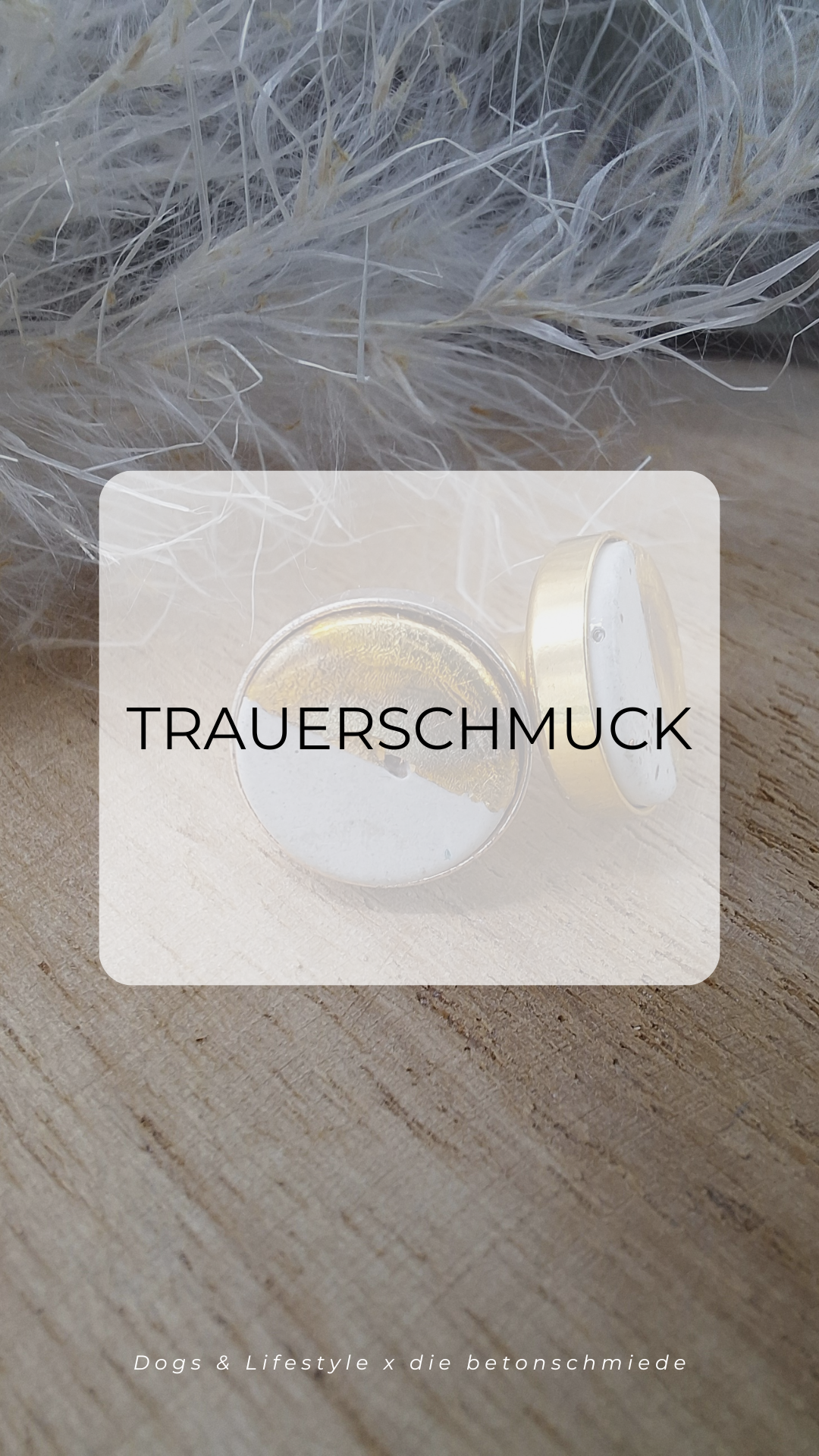 Trauerschmuck aus Beton | versch. Varianten | Jetzt online kaufen bei Dogs & Lifestyle