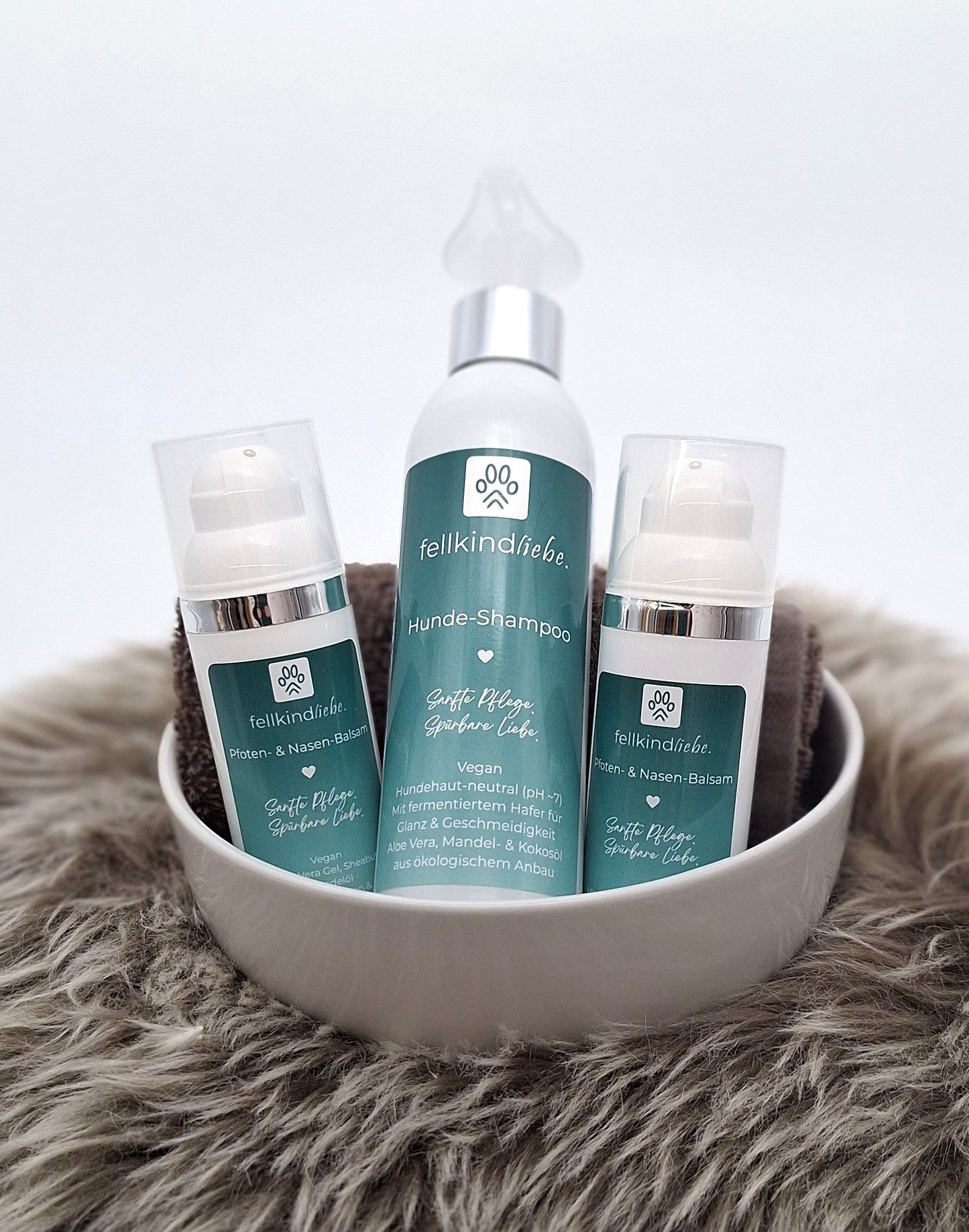 fellkindliebe. Pflege-Duo | Shampoo & Pfoten-Nasenbalsam im Set