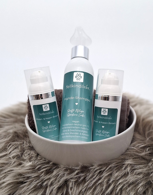 fellkindliebe. Pflege-Duo | Shampoo & Pfoten-Nasenbalsam im Set