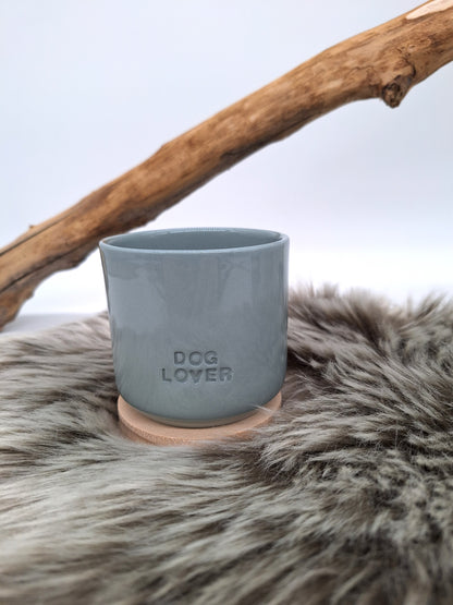 Kaffee-Cup Porzellan | DOGLOVER weiß-petrol | versch. Varianten | Jetzt online kaufen bei Dogs & Lifestyle