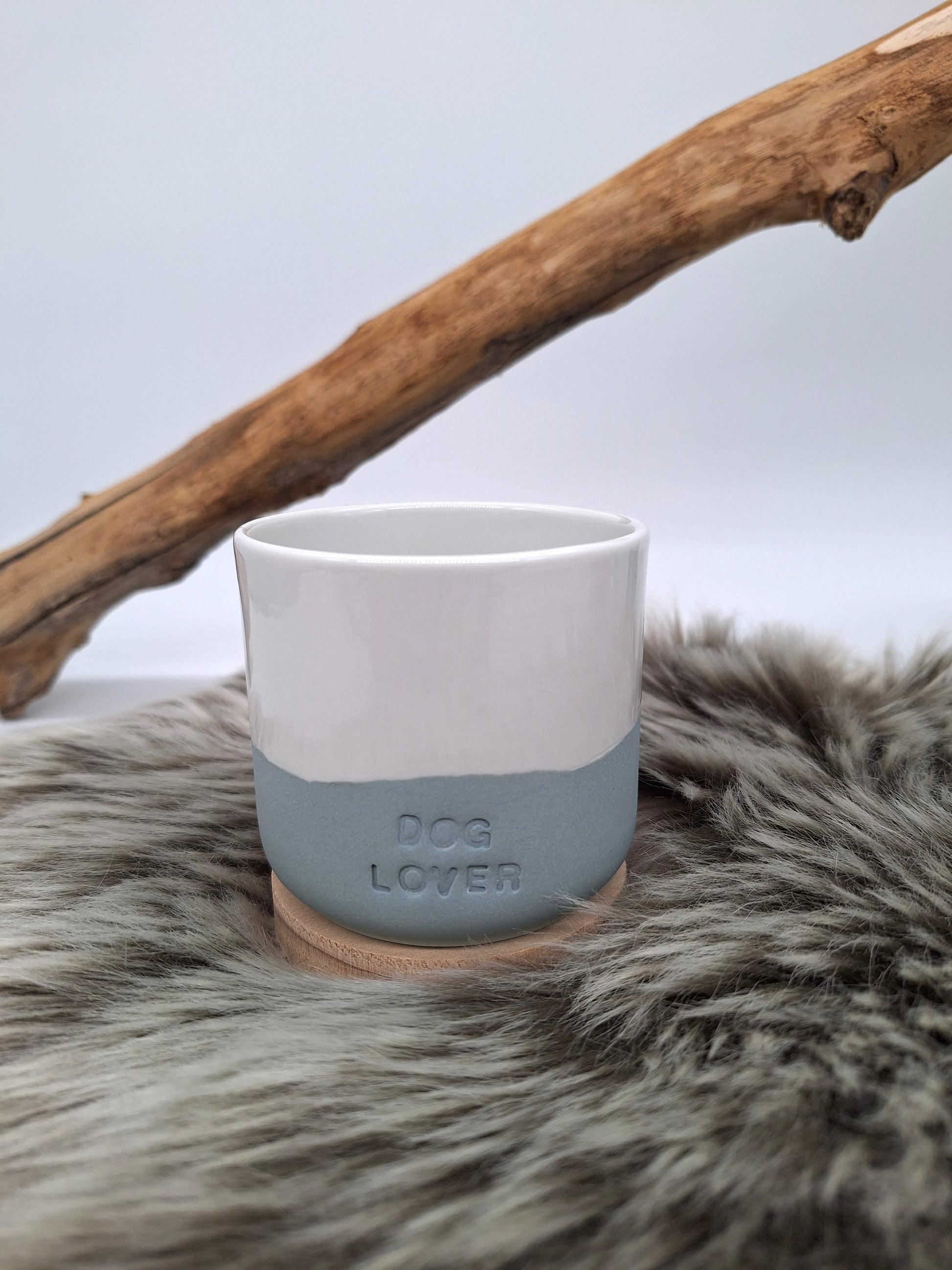 Kaffee-Cup Porzellan | DOGLOVER weiß-petrol | versch. Varianten | Jetzt online kaufen bei Dogs & Lifestyle