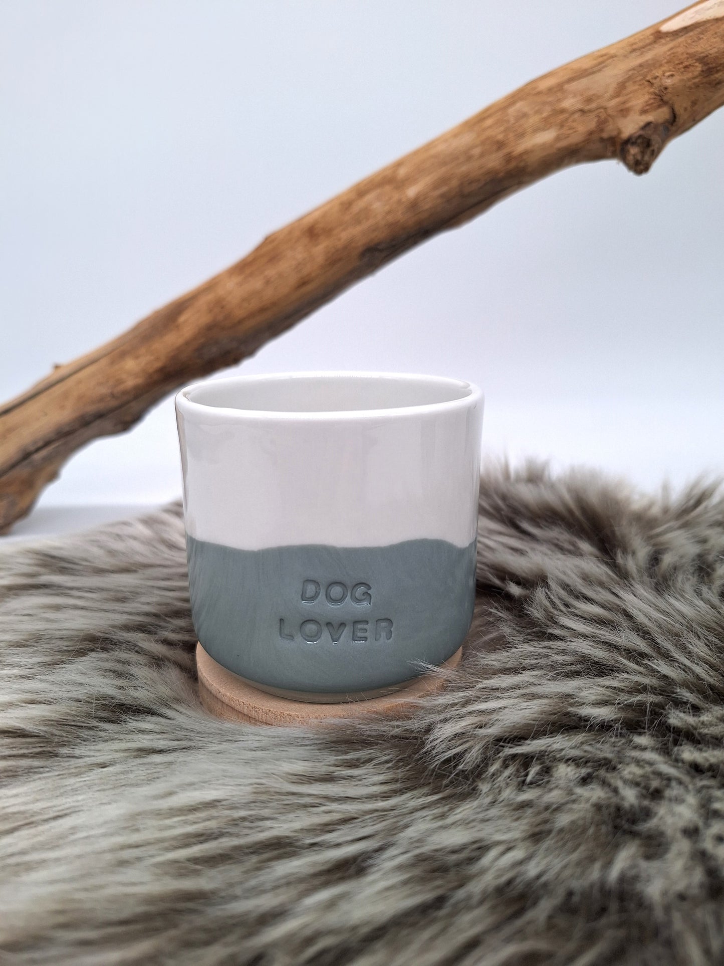 Kaffee-Cup Porzellan | DOGLOVER weiß-petrol | versch. Varianten | Jetzt online kaufen bei Dogs & Lifestyle