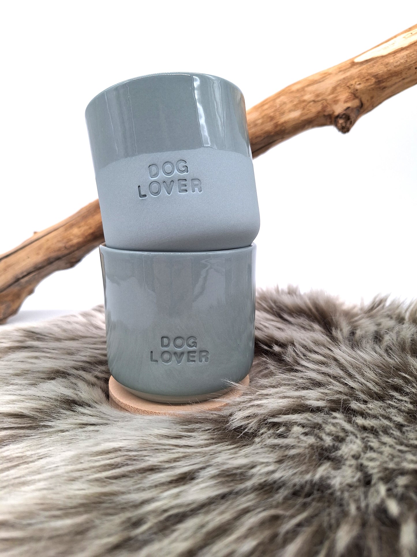 Kaffee-Cup Porzellan | DOGLOVER weiß-petrol | versch. Varianten | Jetzt online kaufen bei Dogs & Lifestyle