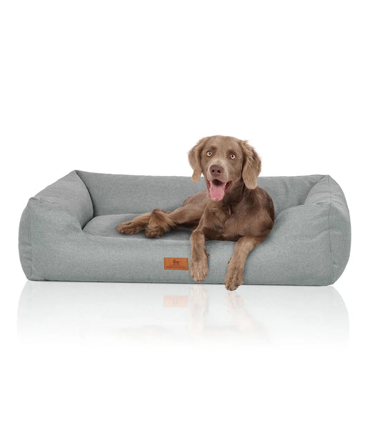 Hundebett Velours | Petrol | Jetzt online kaufen bei Dogs & Lifestyle