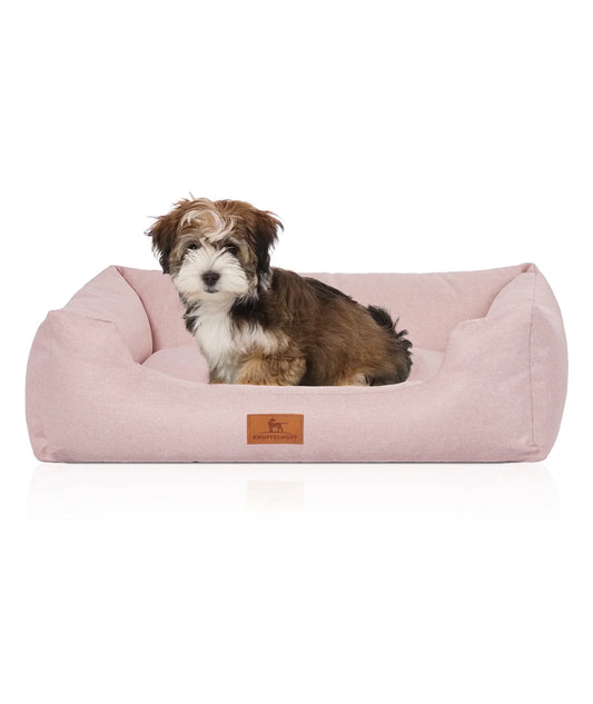 Hundebett Velours | Rosa | Jetzt online kaufen bei Dogs & Lifestyle