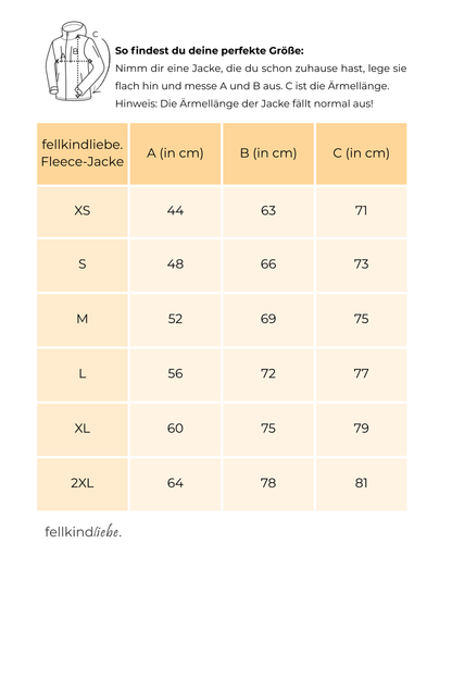 Fleece-Jacke fellkindliebe. | Schwarz
