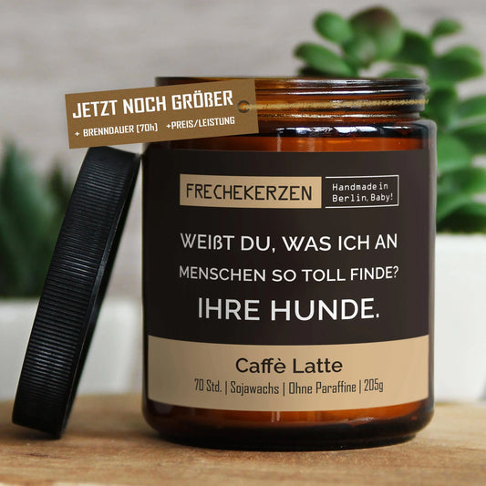 Duftkerze Soja | Weißt du, was ich an Menschen toll finde ... | Jetzt online kaufen bei Dogs & Lifestyle
