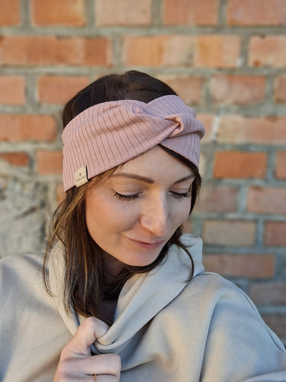 Stirnband fellkindliebe. | Altrosa