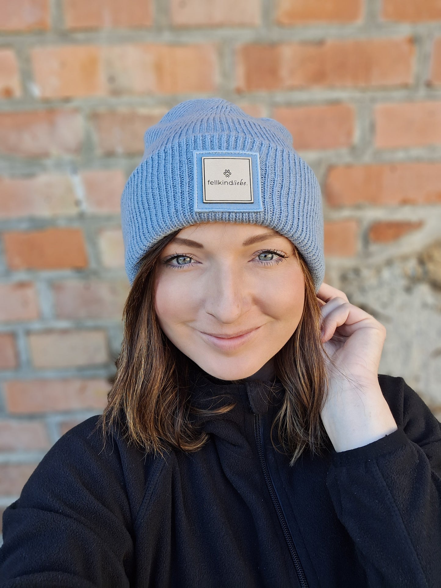 Beanie fellkindliebe. | Nebelblau