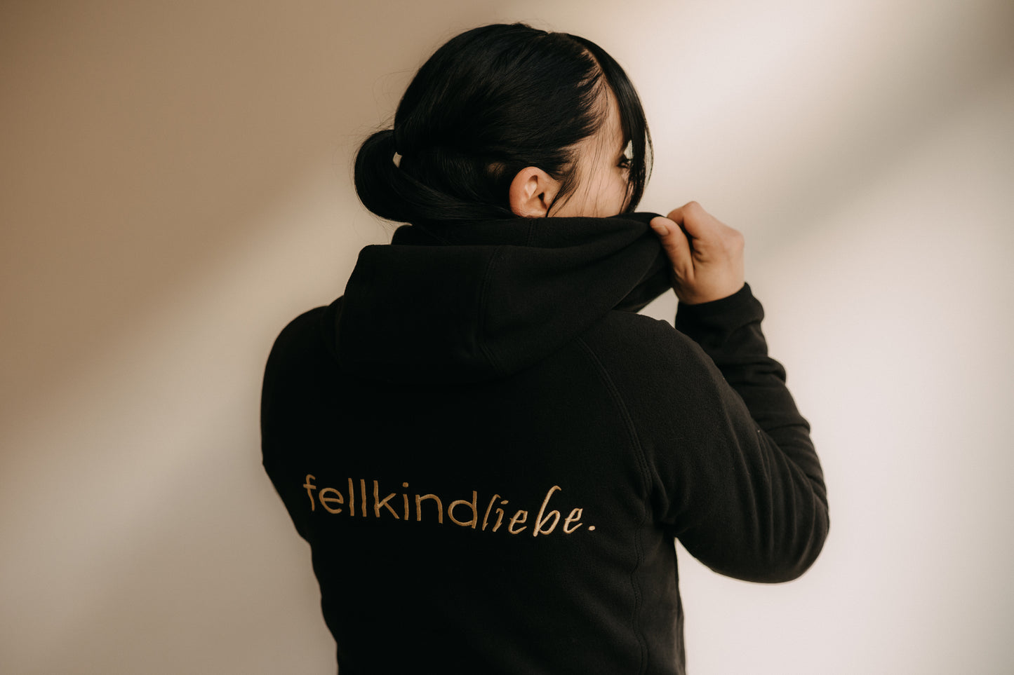 Fleece-Jacke fellkindliebe. | Schwarz