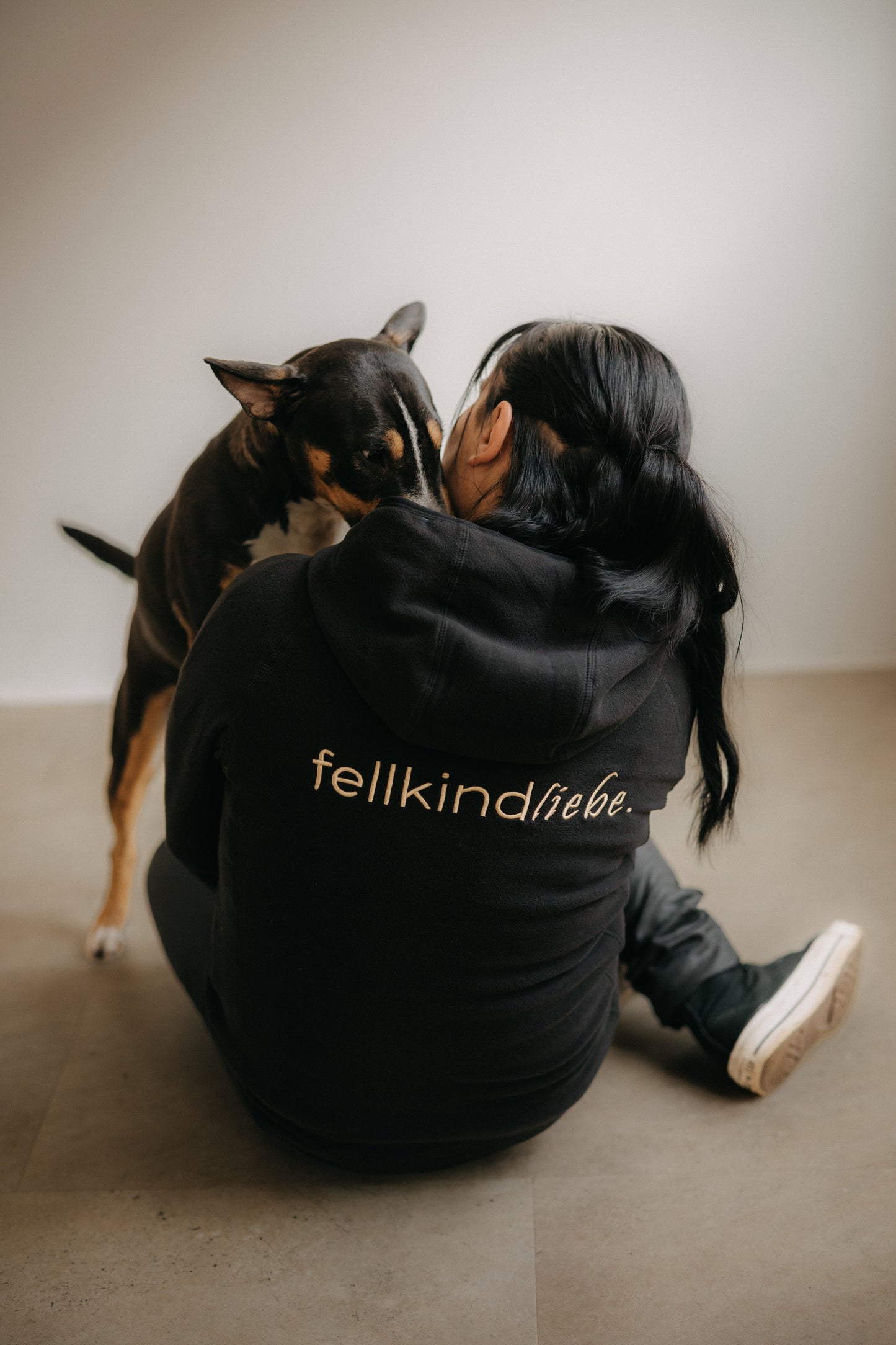 Fleece-Jacke fellkindliebe. | Schwarz