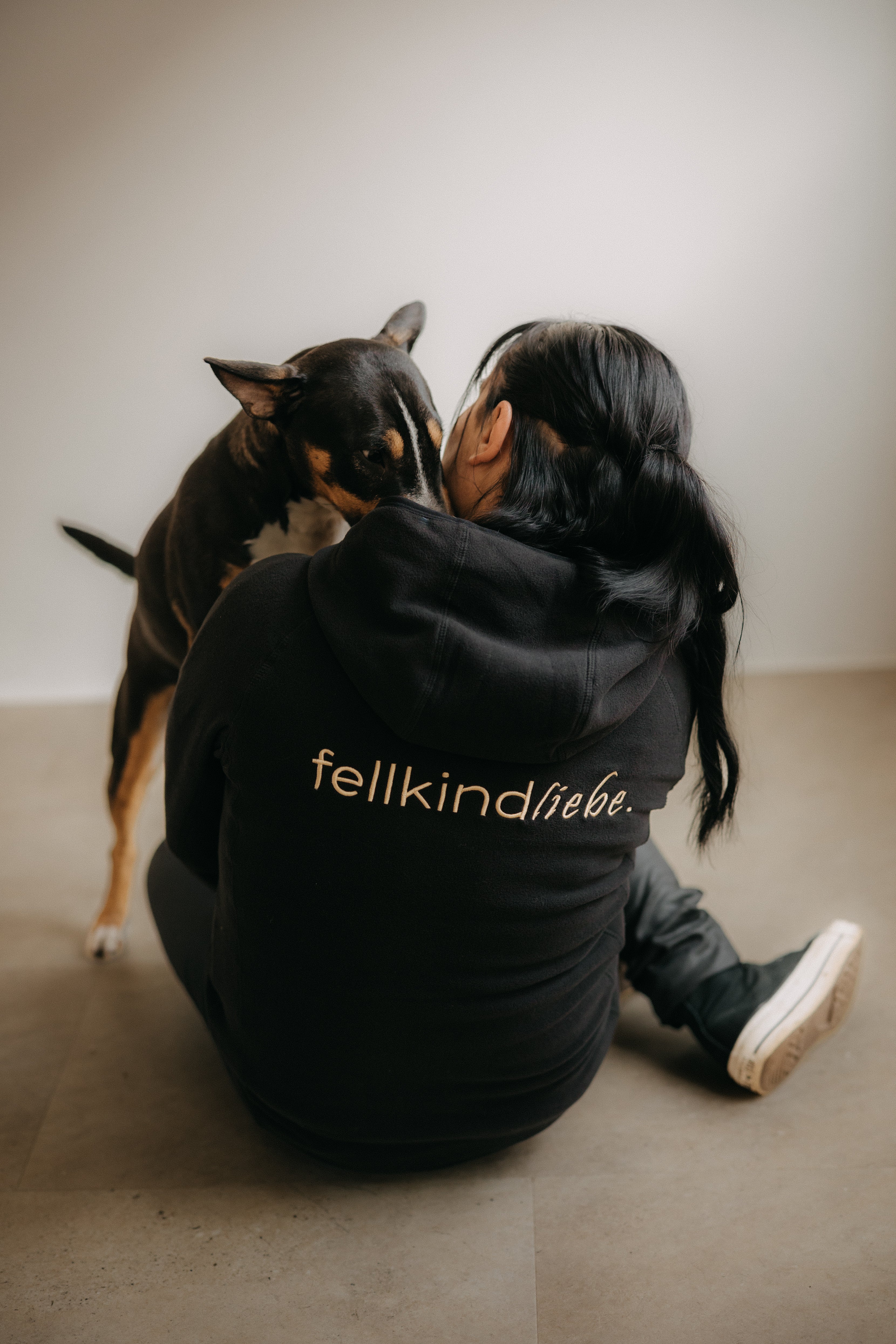 Fleece-Jacke fellkindliebe. | Schwarz