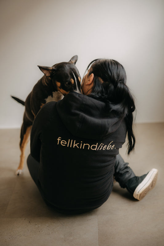 Fleece-Jacke fellkindliebe. | Schwarz