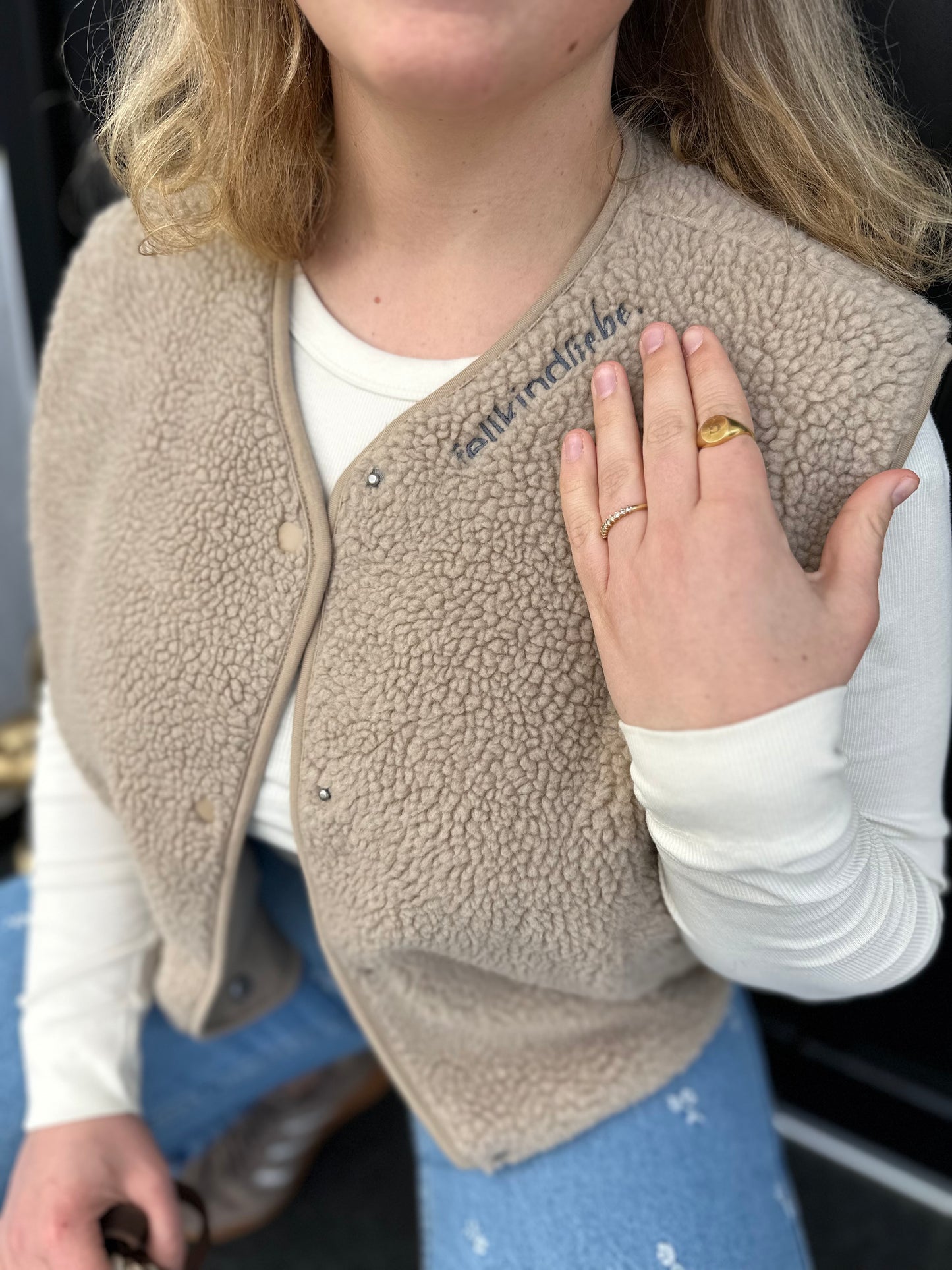 Sherpa-Weste "Light" fellkindliebe. | Sand