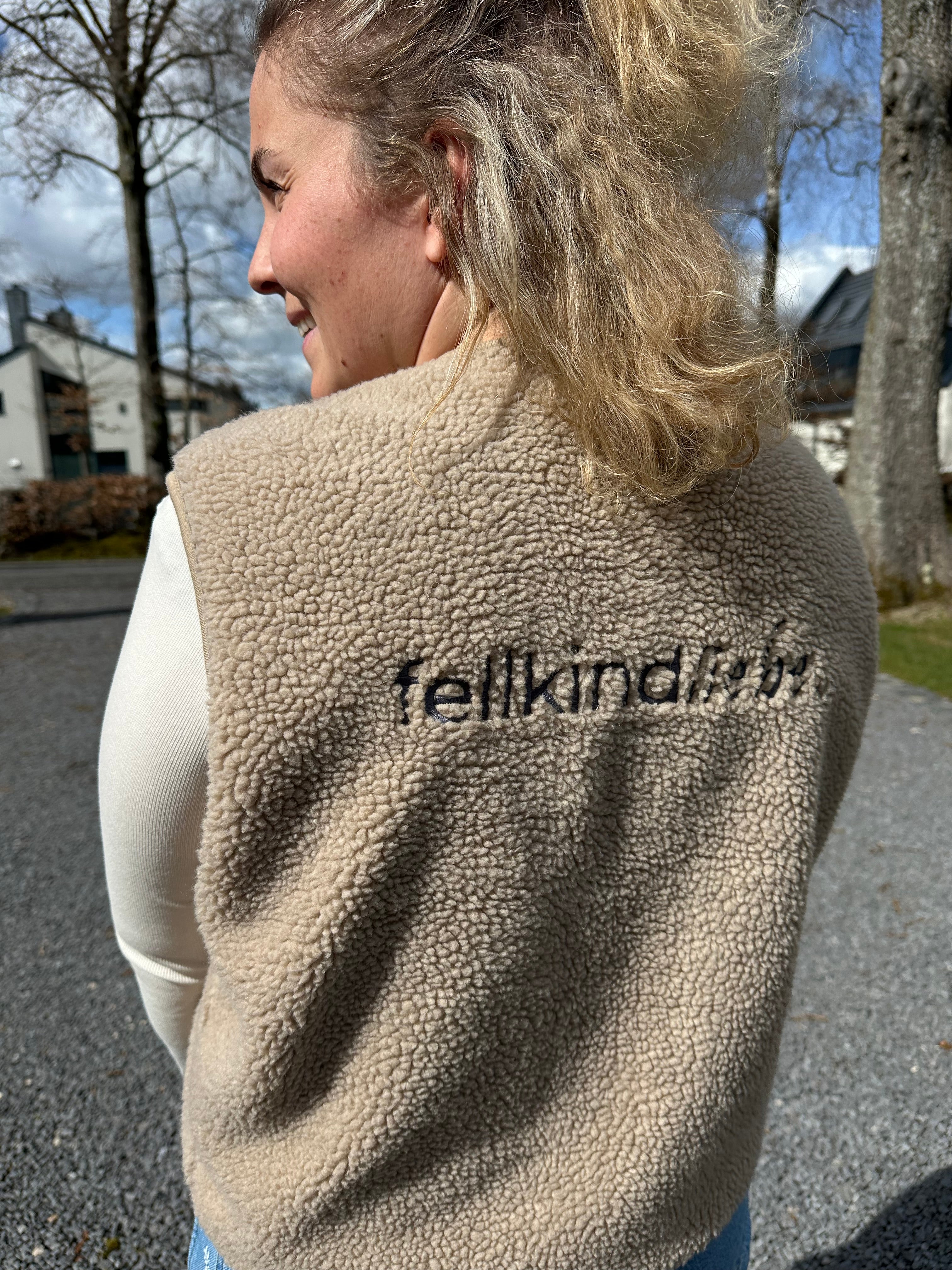 Sherpa-Weste "Light" fellkindliebe. | Sand